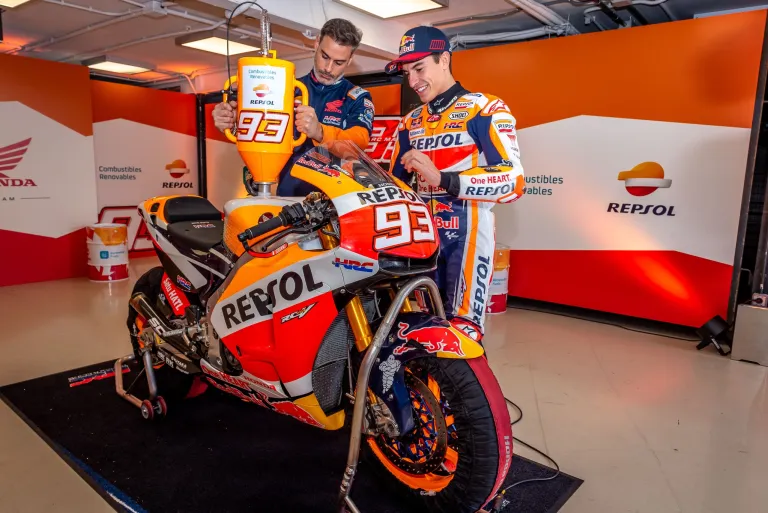 Marc Márquez testa biocombustível em Jarama