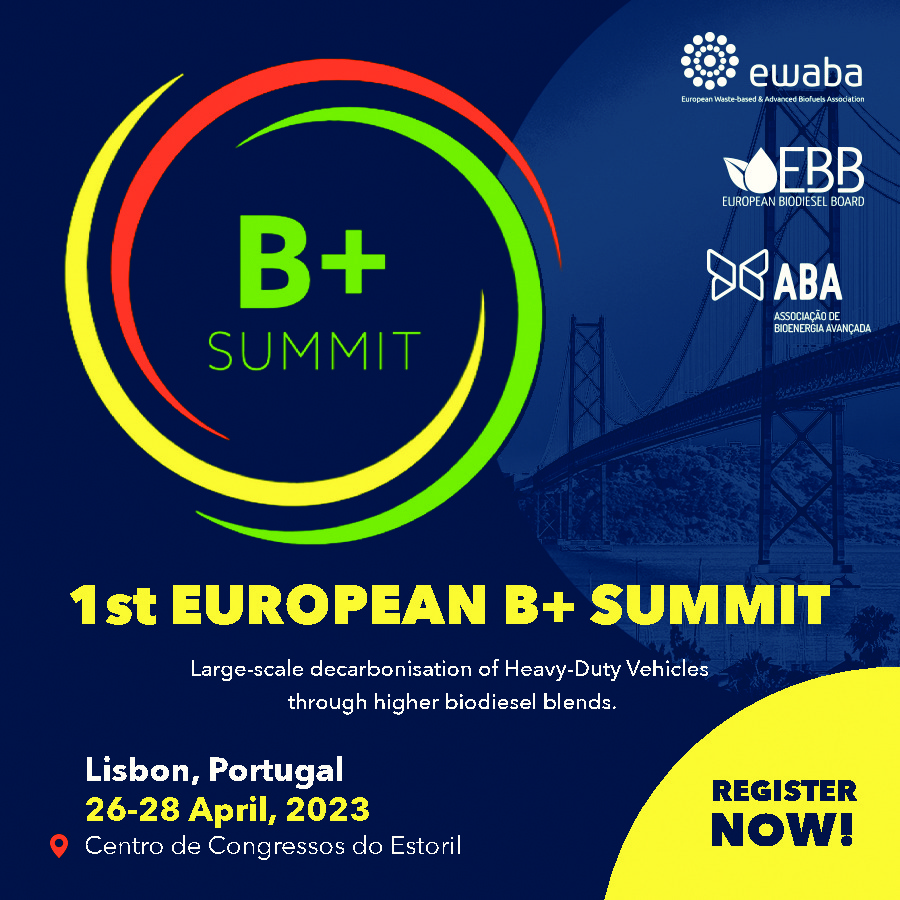 Imagem - cartaz de apresentação da 1ª conferência europeia dos biocombustíveis que acontece no Estoril em abril