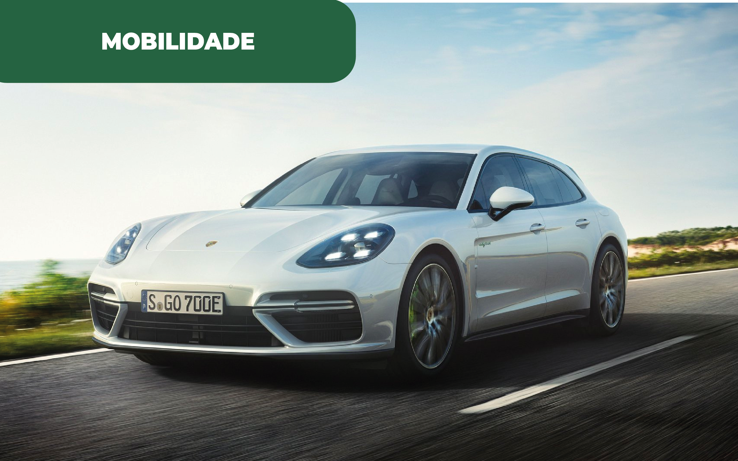 Imagem ilustrativa de automóvel da marca Porsche. A Porsche produz combustível sintético dando resposta à demanda e à transição energética.