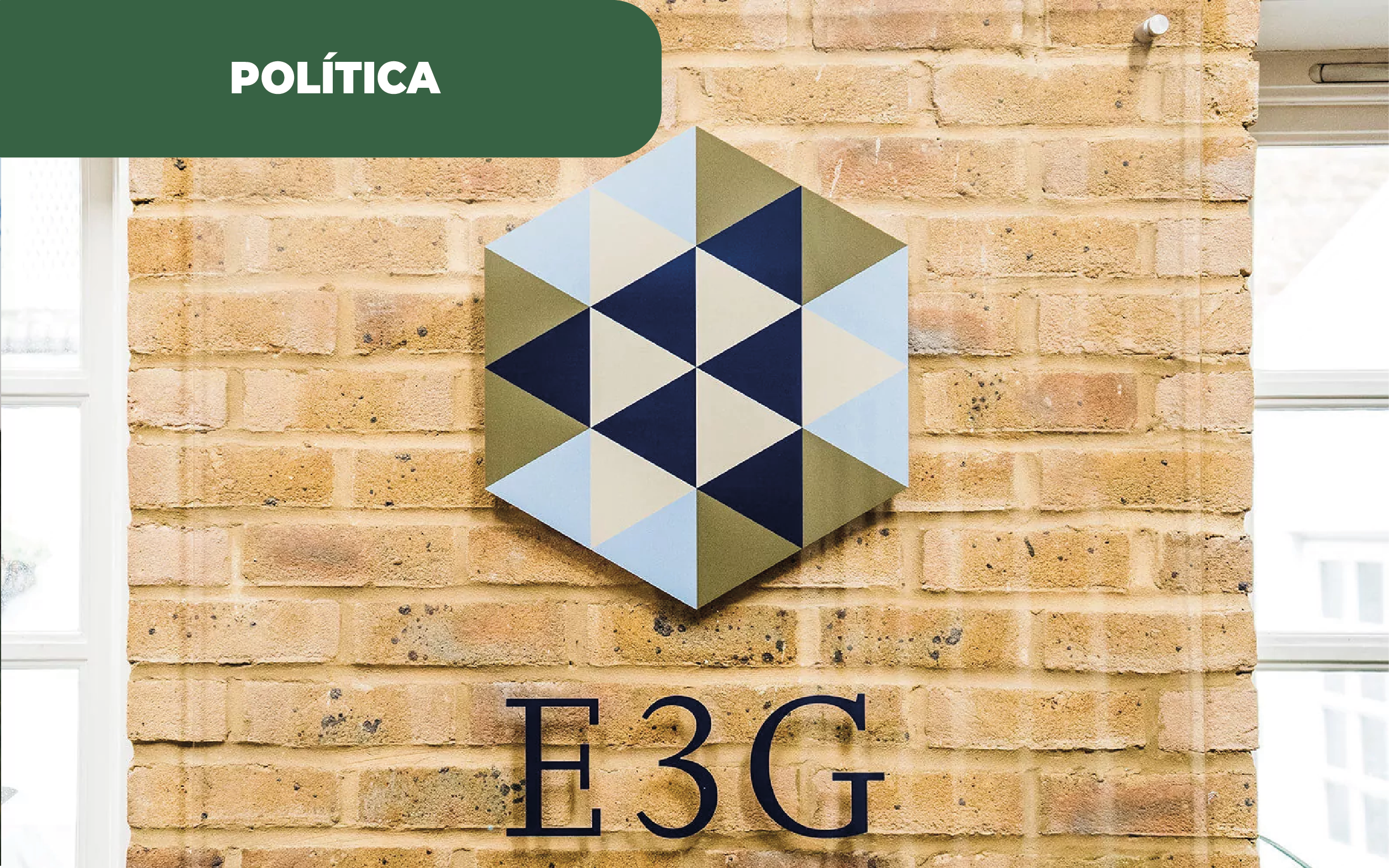 Imagem do logo do centro de investigação e E3G, que apresentou o estudo nacional. Portugal entre o hidrogénio e lítio, continua a ser um país atrativo para novos projetos na área energética de acordo com a consultora.